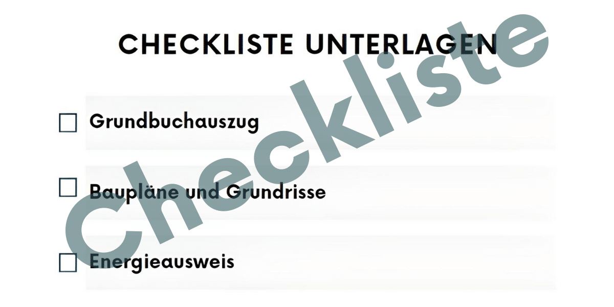 Checkliste Hausverkauf Unterlagen pdf